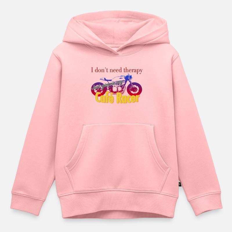 Café Racer - Sweat Premium à capuche enfant bio - rose
