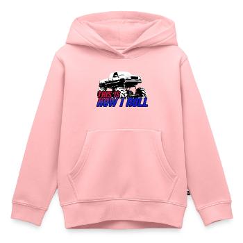 SO ROLLE ICH - Kinder Premium Organic Hoodie - Rosa - Vorne - AI Model Kid Female (0cm)