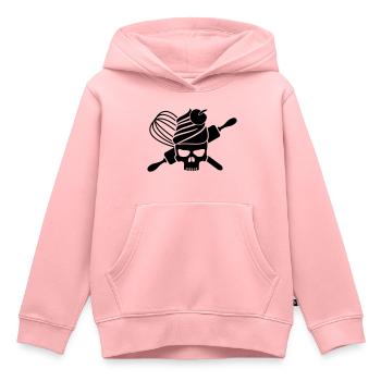 Cupcake skull - Kinder Premium Organic Hoodie - Rosa - Vorne - AI Model Kid Female (0cm)