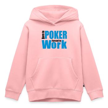Poker - Kinder Premium Organic Hoodie - Rosa - Vorne - AI Model Kid Female (0cm)