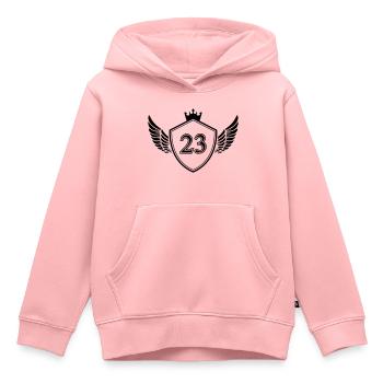 Coat of arms 23 - Kids Premium Organic Hoodie - rose - Front - AI Model Kid Female (0cm)