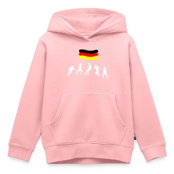 Fußball Soccer - Kinder Premium Organic Hoodie - Rosa - Vorne - AI Model Kid Female (0cm)