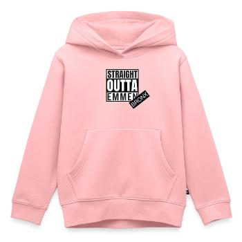 Straight Outta Emmen Bronx - Kinder Premium Organic Hoodie - Rosa - Vorne - AI Model Kid Female (0cm)
