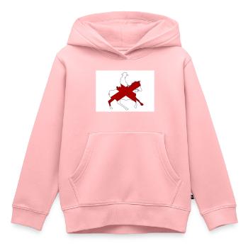 Alabama Staatsflagge Cowboy - Kinder Premium Organic Hoodie - Rosa - Vorne - AI Model Kid Female (0cm)