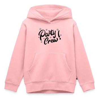 party crew1 - Kinder Premium Organic Hoodie - Rosa - Vorne - AI Model Kid Female (0cm)