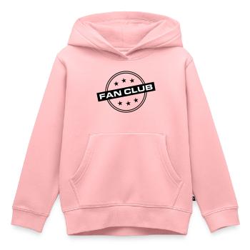 Fan Club - Sweat Premium à capuche enfant bio - rose - Devant - AI Model Kid Female (0cm)