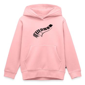 Klavier - Kinder Premium Organic Hoodie - Rosa - Vorne - AI Model Kid Female (0cm)
