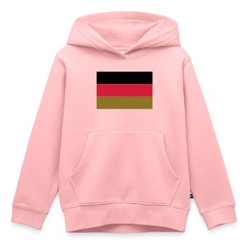 ALLEMAGNE - Sweat Premium à capuche enfant bio - rose - Devant - AI Model Kid Female (0cm)