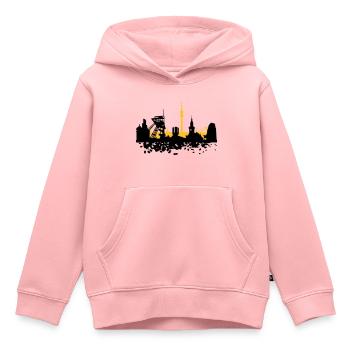 Dortmund Skyline - Sweat Premium à capuche enfant bio - rose - Devant - AI Model Kid Female (0cm)