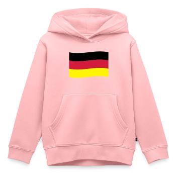 Deutschland Fahne Deutschlandfahne - Kinder Premium Organic Hoodie - Rosa - Vorne - AI Model Kid Female (0cm)