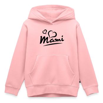 Mami - Kinder Premium Organic Hoodie - Rosa - Vorne - AI Model Kid Female (0cm)