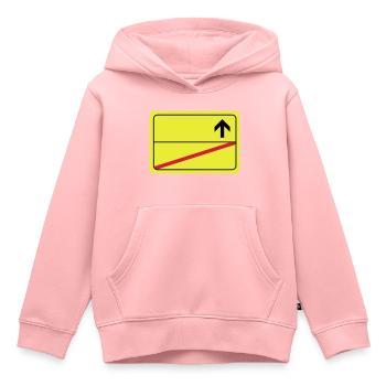 leeres Ortsschild - Kinder Premium Organic Hoodie - Rosa - Vorne - AI Model Kid Female (0cm)