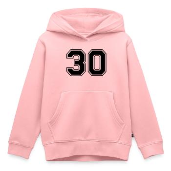 30 - Kids Premium Organic Hoodie - rose - Front - AI Model Kid Female (0cm)