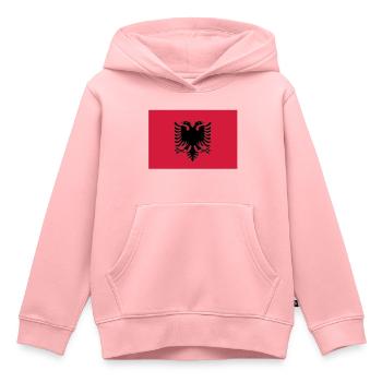 Albanien - Kinder Premium Organic Hoodie - Rosa - Vorne - AI Model Kid Female (0cm)
