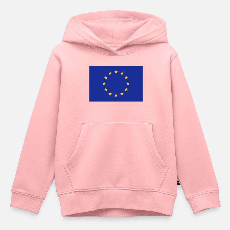Europe - Sweat Premium à capuche enfant bio - rose