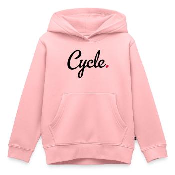 Radsport - Kinder Premium Organic Hoodie - Rosa - Vorne - AI Model Kid Female (0cm)