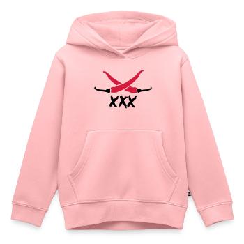 Chilli XXX - Kinder Premium Organic Hoodie - Rosa - Vorne - AI Model Kid Female (0cm)