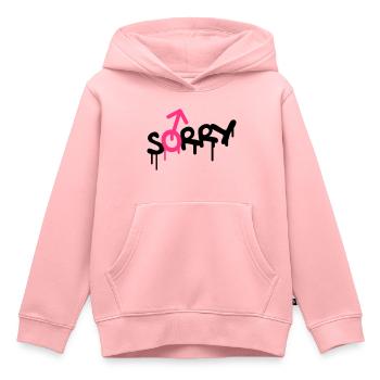Sorry Gay - Kids Premium Organic Hoodie - rose - Front - AI Model Kid Female (0cm)
