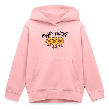 Angry Chicks - Kids Premium Organic Hoodie - rose - Front - AI Model Kid Female (0cm)