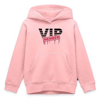 VIP Member - Kinder Premium Organic Hoodie - Rosa - Vorne - AI Model Kid Female (0cm)