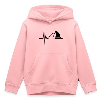 Sailing Pulse Design - Kinder Premium Organic Hoodie - Rosa - Vorne - AI Model Kid Female (0cm)