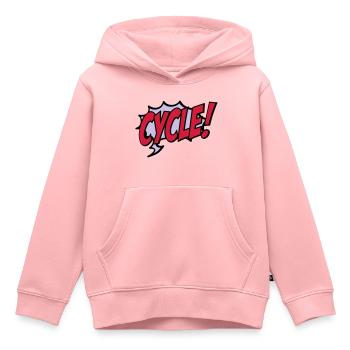 Radsport - Kinder Premium Organic Hoodie - Rosa - Vorne - AI Model Kid Female (0cm)