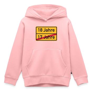 18. Geburtstag - Kinder Premium Organic Hoodie - Rosa - Vorne - AI Model Kid Female (0cm)
