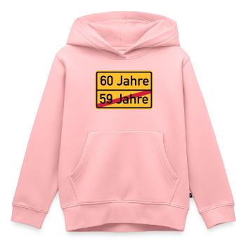 60. Geburtstag - Kinder Premium Organic Hoodie - Rosa - Vorne - AI Model Kid Female (0cm)