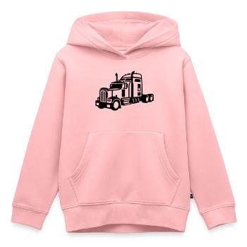 LKW - Kinder Premium Organic Hoodie - Rosa - Vorne - AI Model Kid Female (0cm)