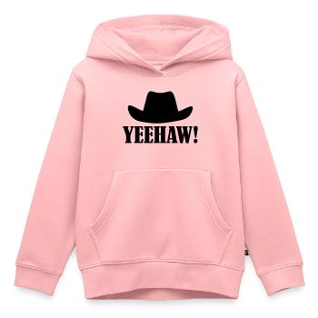 Cowboy - Kinder Premium Organic Hoodie - Rosa - Vorne - AI Model Kid Female (0cm)