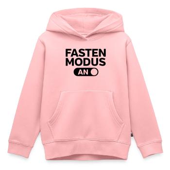 Fasten Modus (An) - Kinder Premium Organic Hoodie - Rosa - Vorne - AI Model Kid Female (0cm)