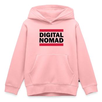 Digital Nomad - Kinder Premium Organic Hoodie - Rosa - Vorne - AI Model Kid Female (0cm)