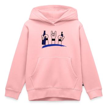 Festival - Kinder Premium Organic Hoodie - Rosa - Vorne - AI Model Kid Female (0cm)