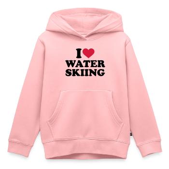 Wasserski - Kinder Premium Organic Hoodie - Rosa - Vorne - AI Model Kid Female (0cm)