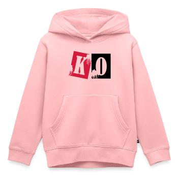 ko_boxing_02 - Kinder Premium Organic Hoodie - Rosa - Vorne - AI Model Kid Female (0cm)