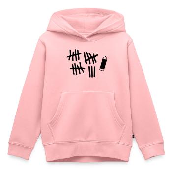 Striche - Stift - Kinder Premium Organic Hoodie - Rosa - Vorne - AI Model Kid Female (0cm)