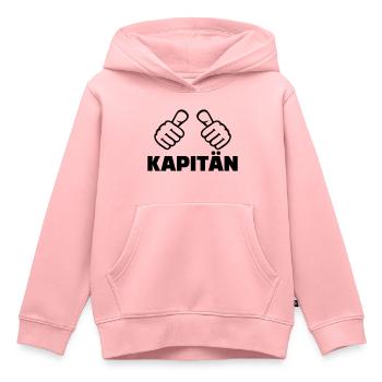 Kapitän - Kinder Premium Organic Hoodie - Rosa - Vorne - AI Model Kid Female (0cm)