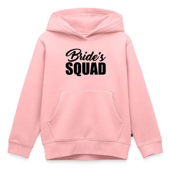 Bride's Squad - Sweat Premium à capuche enfant bio - rose - Devant - AI Model Kid Female (0cm)