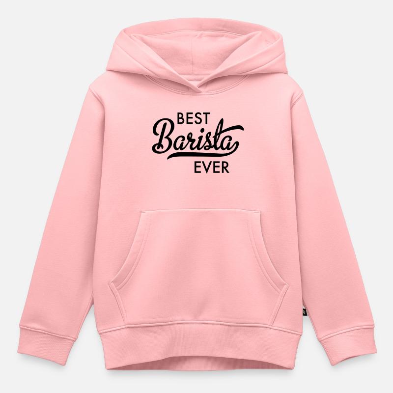 Barista - Sweat Premium à capuche enfant bio - rose