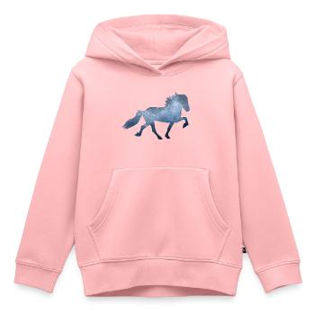 Isländer Gletscher Eis und Nebel - Kinder Premium Organic Hoodie - Rosa - Vorne - AI Model Kid Female (0cm)