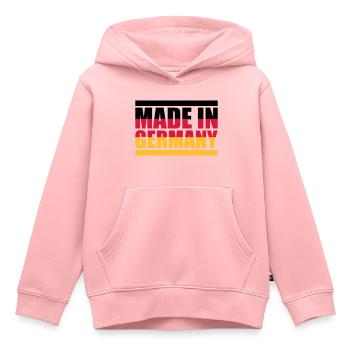 Made in Germany - Kids Premium Organic Hoodie - rose - Front - AI Model Kid Female (0cm)