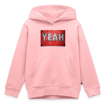 Yeah Comic Ziegelsteinmauer Graffiti - Kinder Premium Organic Hoodie - Rosa - Vorne - AI Model Kid Female (0cm)