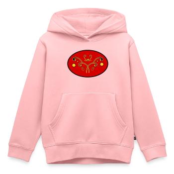 Exquisite - Kids Premium Organic Hoodie - rose - Front - AI Model Kid Female (0cm)
