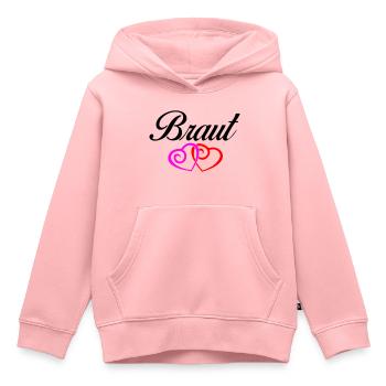 braut 1 - Kinder Premium Organic Hoodie - Rosa - Vorne - AI Model Kid Female (0cm)
