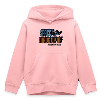 Believe Present Astronomy Night Sky Christmas - Kids Premium Organic Hoodie - rose - Front - AI Model Kid Female (0cm)