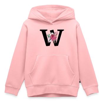 Brief mit Blumen - Kinder Premium Organic Hoodie - Rosa - Vorne - AI Model Kid Female (0cm)