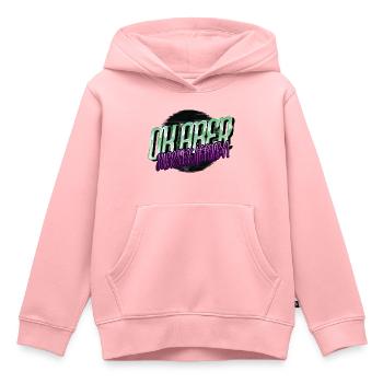 arbeitskollege verschlafen kaffeeliebhaber - Kinder Premium Organic Hoodie - Rosa - Vorne - AI Model Kid Female (0cm)