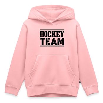 Hockey Team - Kids Premium Organic Hoodie - rose - Front - AI Model Kid Female (0cm)