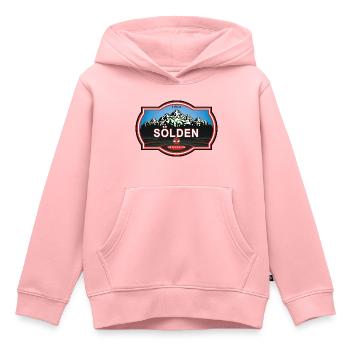 Sölden Österreich - Kinder Premium Organic Hoodie - Rosa - Vorne - AI Model Kid Female (0cm)