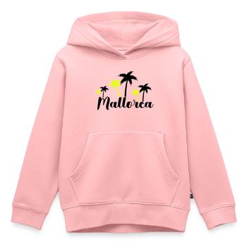 Majorque - Sweat Premium à capuche enfant bio - rose - Devant - AI Model Kid Female (0cm)